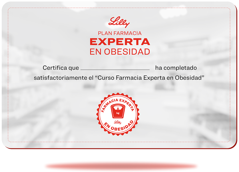 Certificado del curso Farmacia Experta en Obesidad